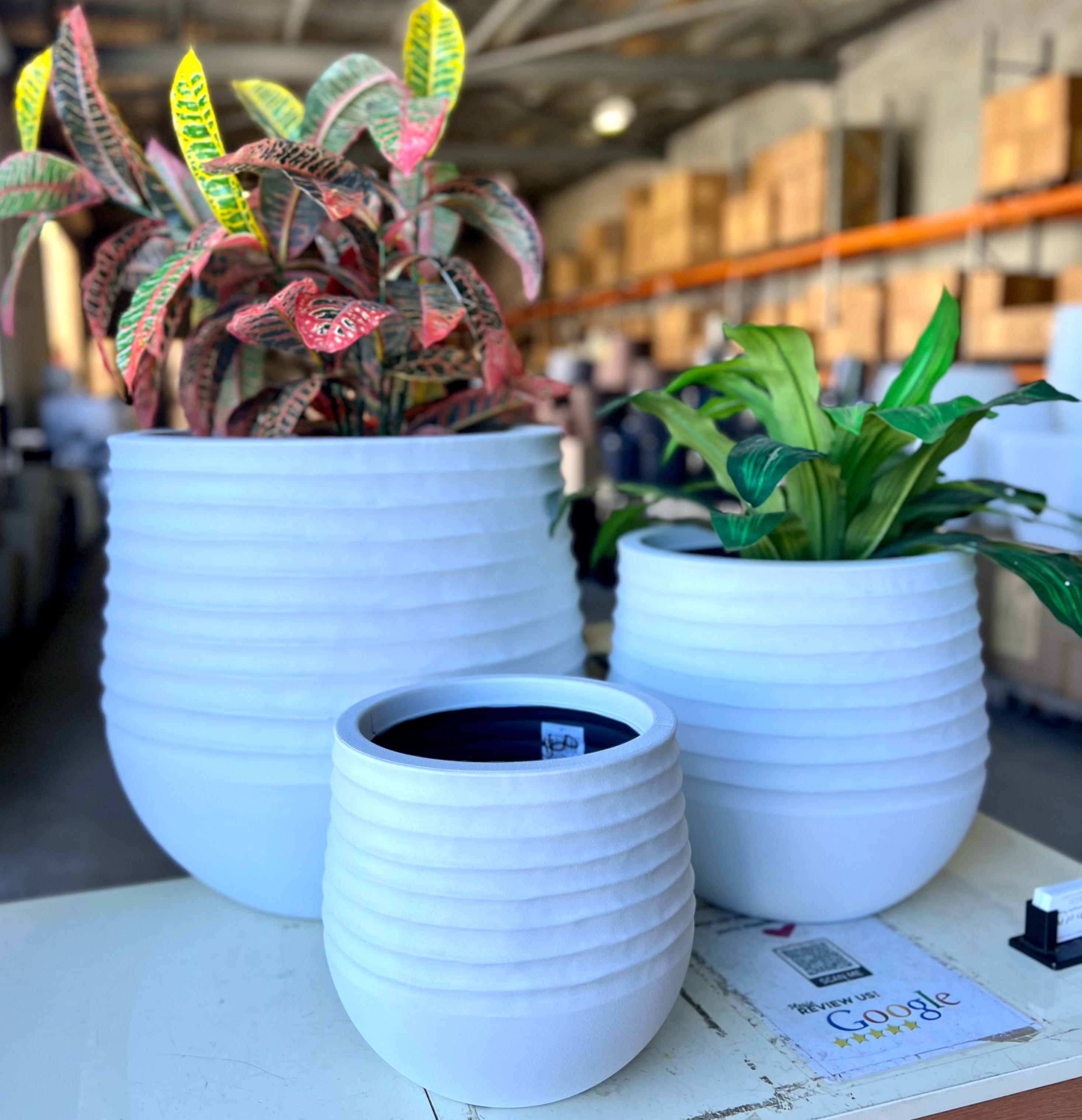 8603 - Lightweight Indoor or Outdoor Wide Pot