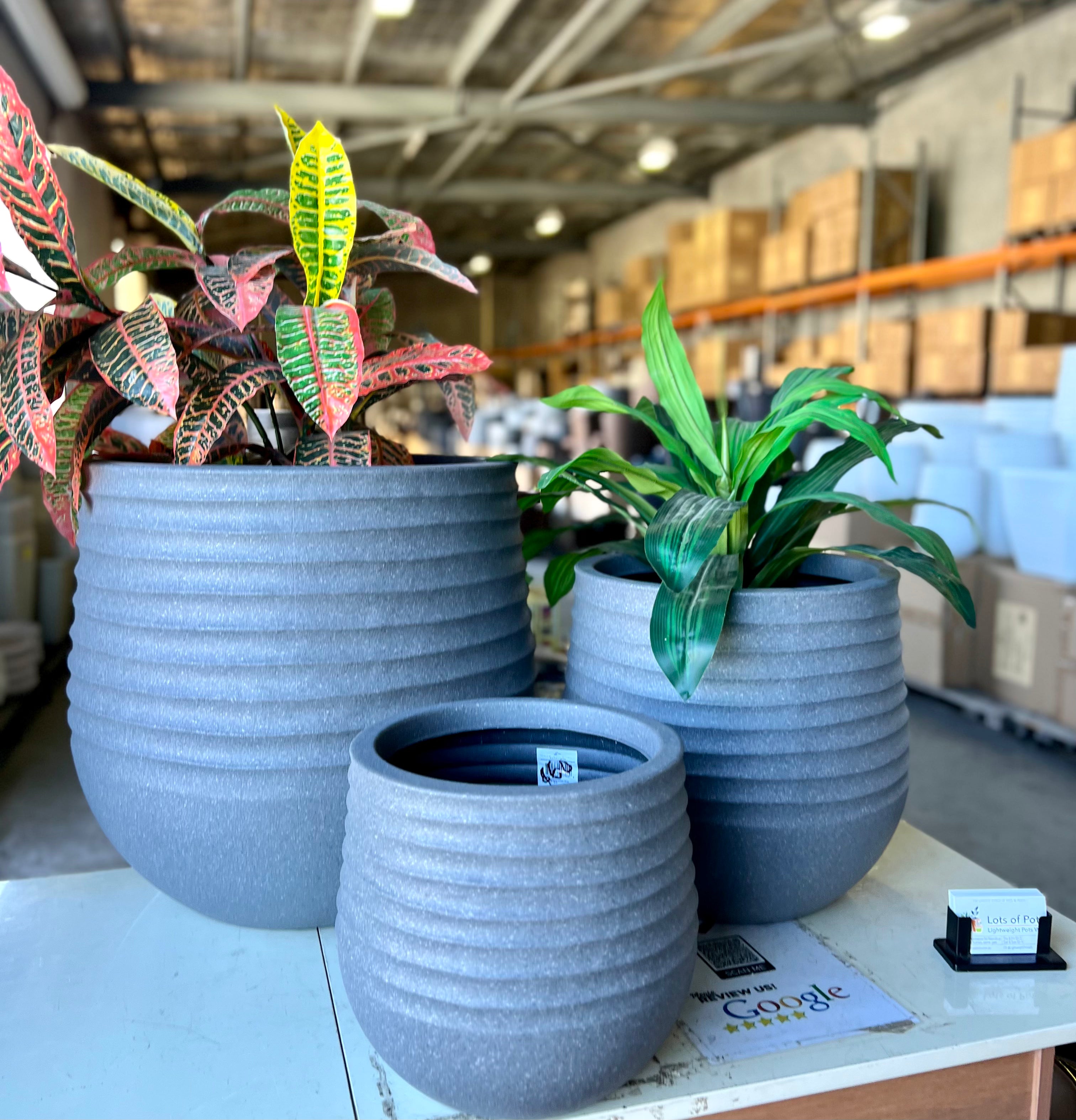 8603 - Lightweight Indoor or Outdoor Wide Pot