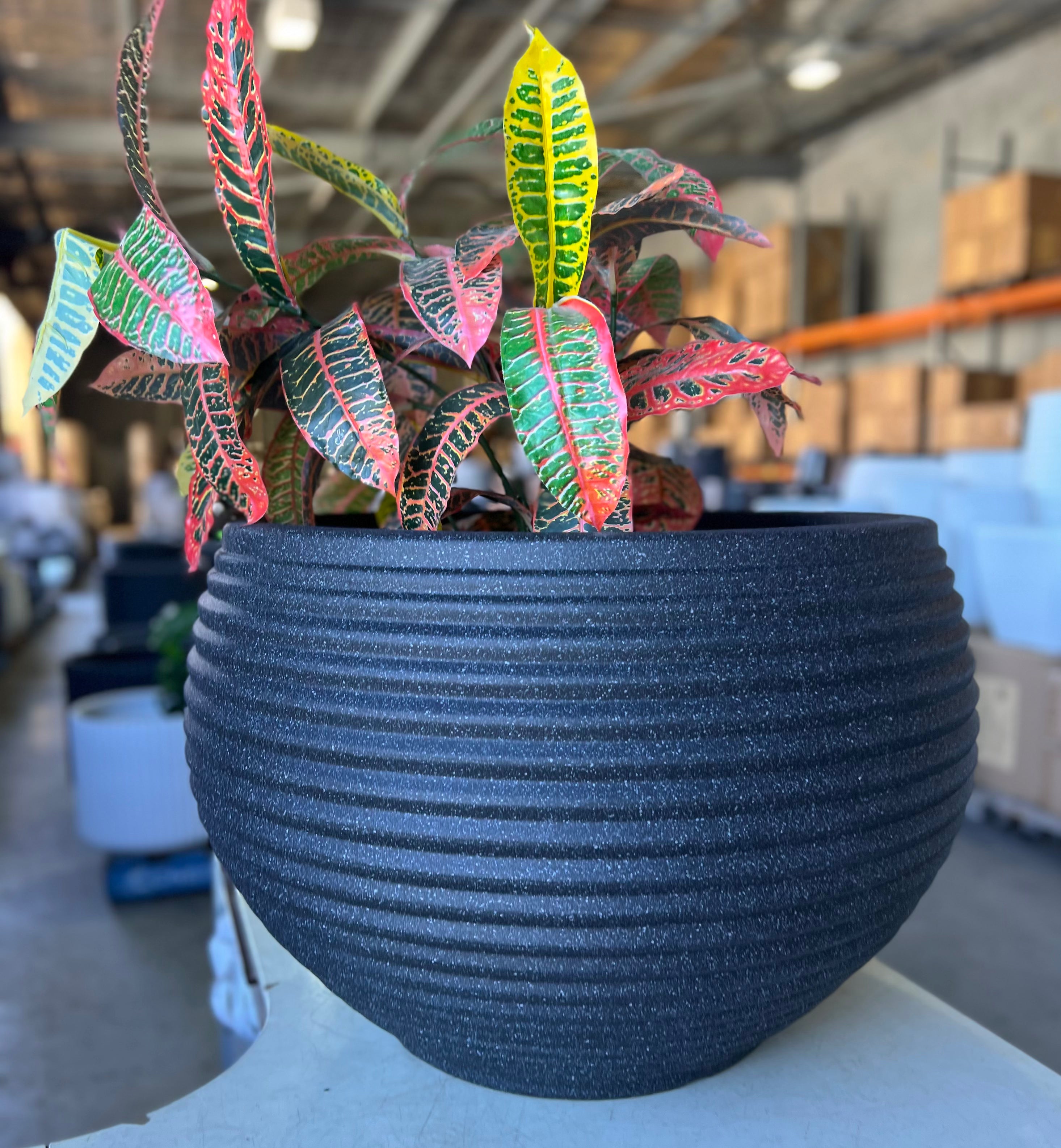 RippleLite BOWL – Wide Extra Lightweight Ribbed Pot - 8601