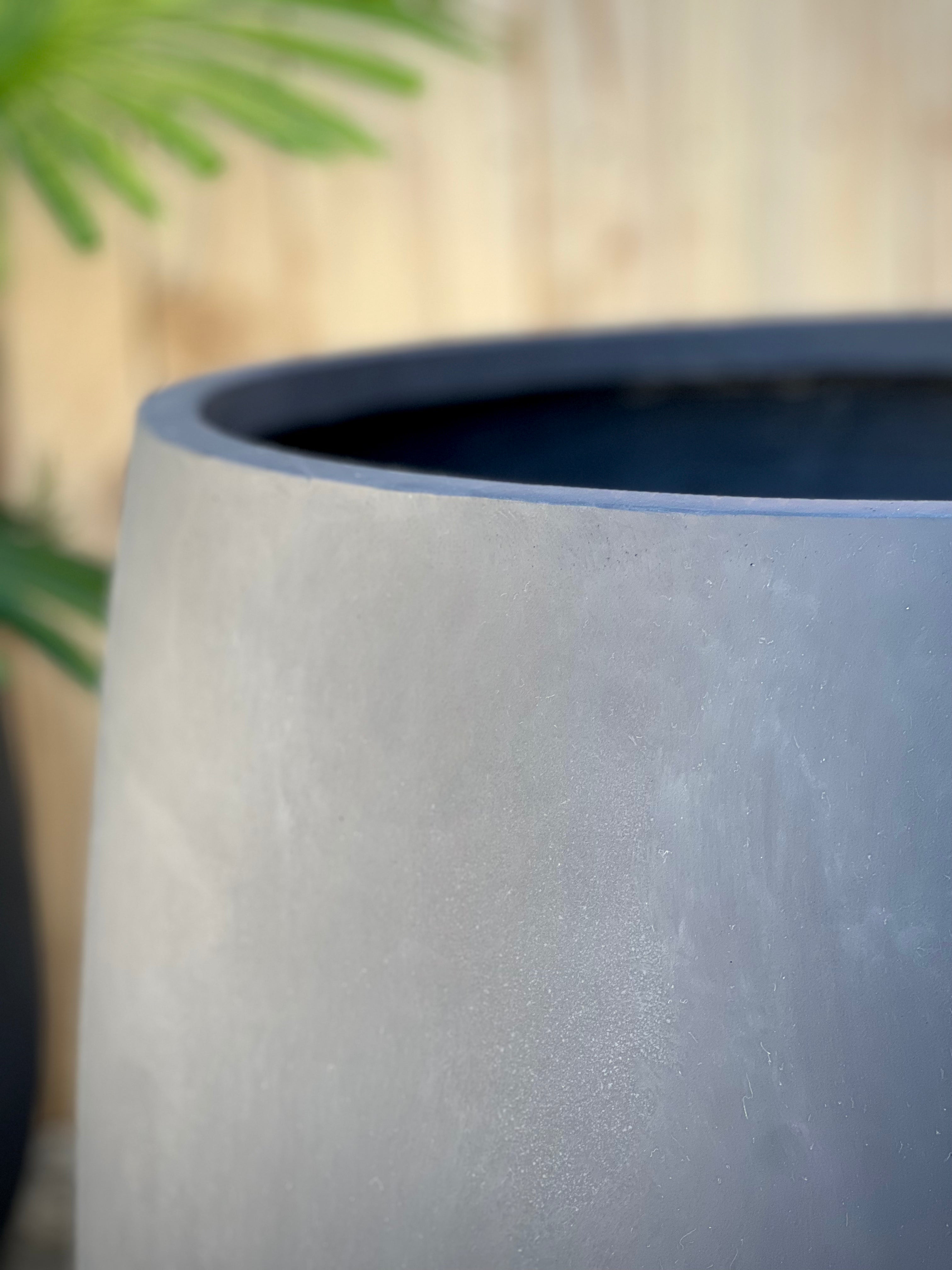 BASE EGG SHAPE - Indoor or Outdoor Fiberclay Lightweight Pot - PR48