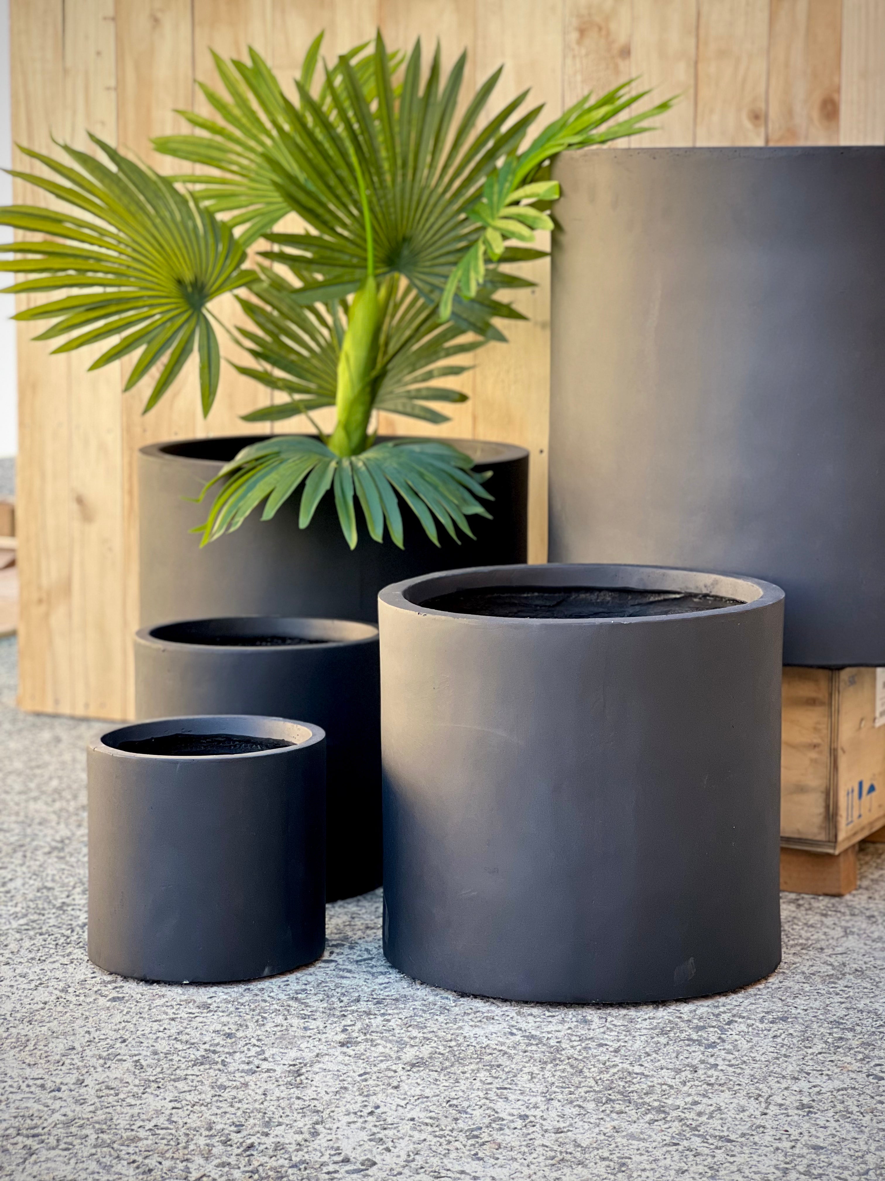 BASE CYLINDER - Indoor or Outdoor Cylinder Pot Smooth PR33