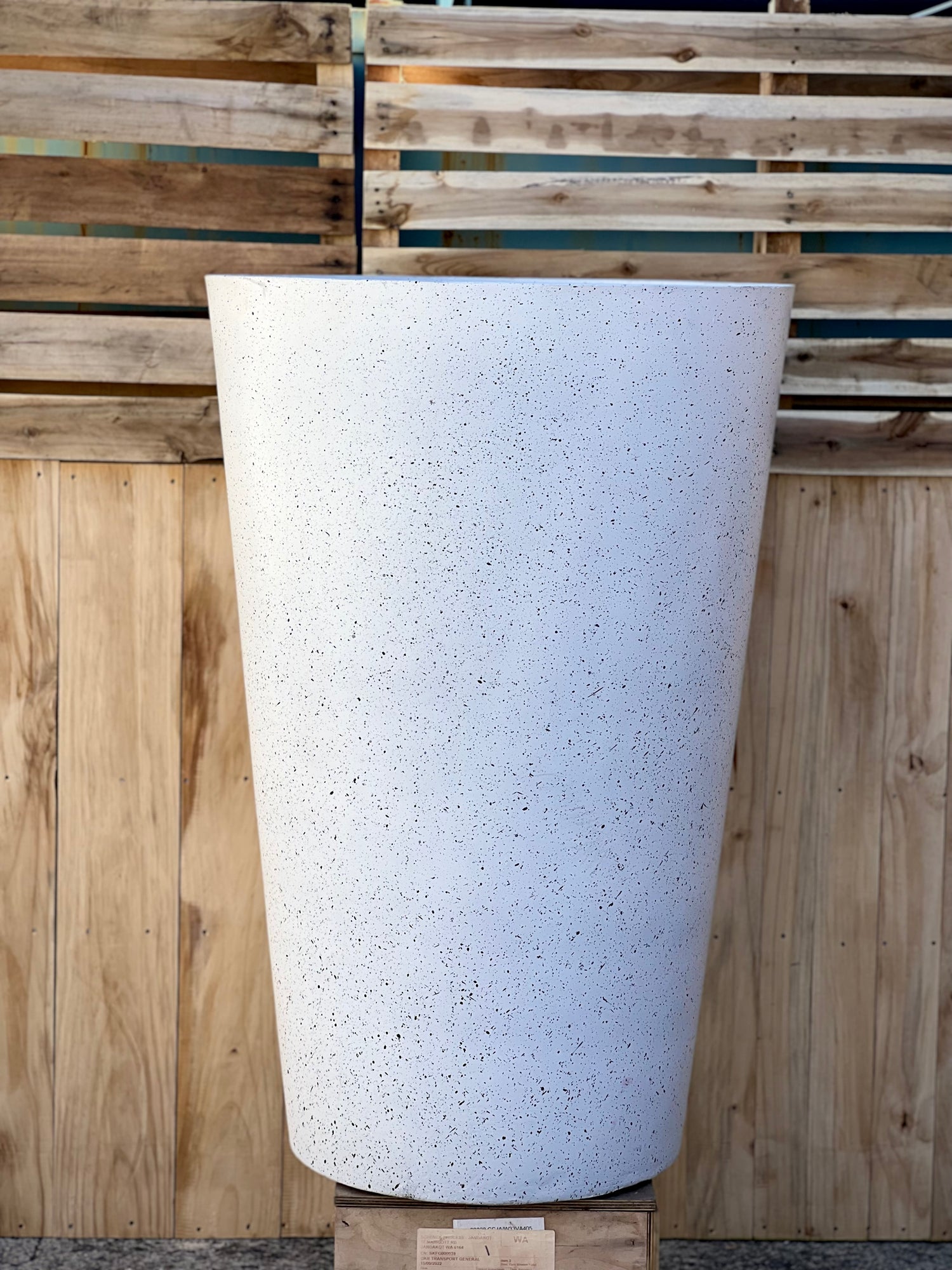 TERRAZZO TALL  - Indoor ot Outdoor Lightweight Fiberclay Tall Terrazzo Pot TR29