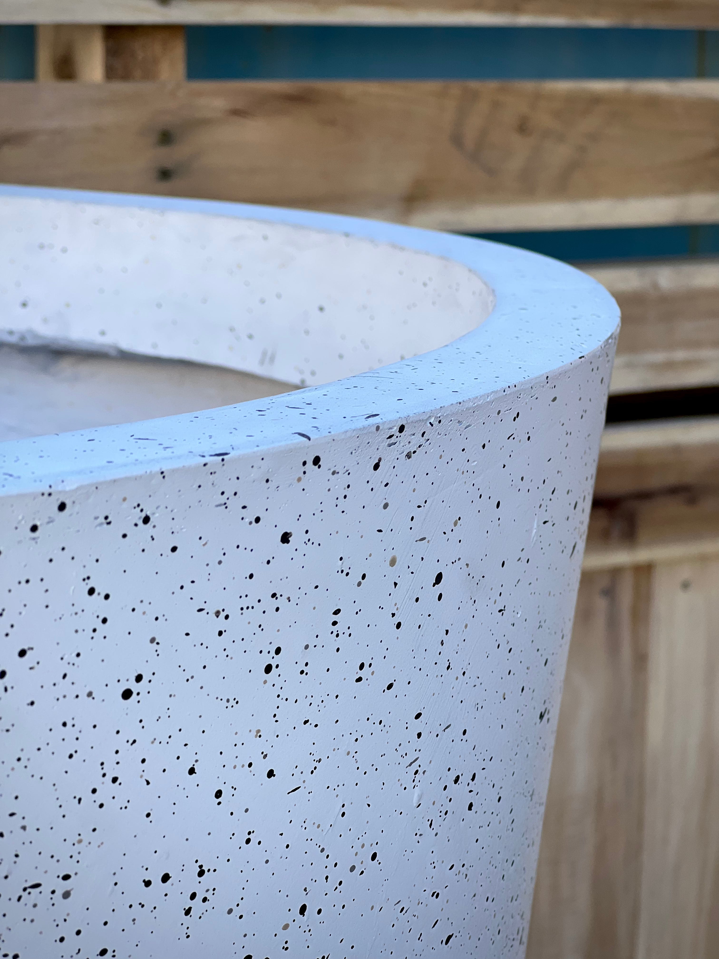 TERRAZZO TALL - Indoor ot Outdoor Lightweight Fiberclay Tall Terrazzo Pot TR29