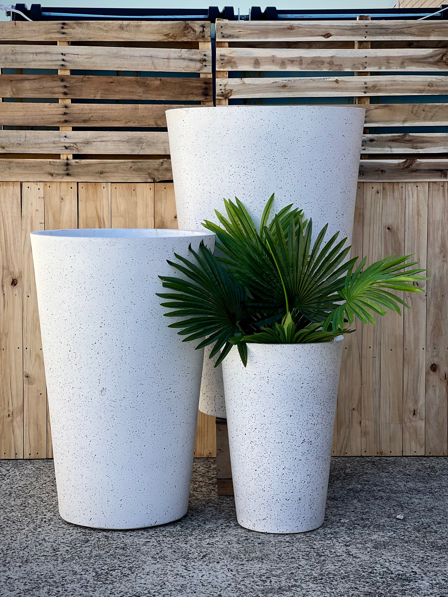 TERRAZZO TALL  - Indoor ot Outdoor Lightweight Fiberclay Tall Terrazzo Pot TR29