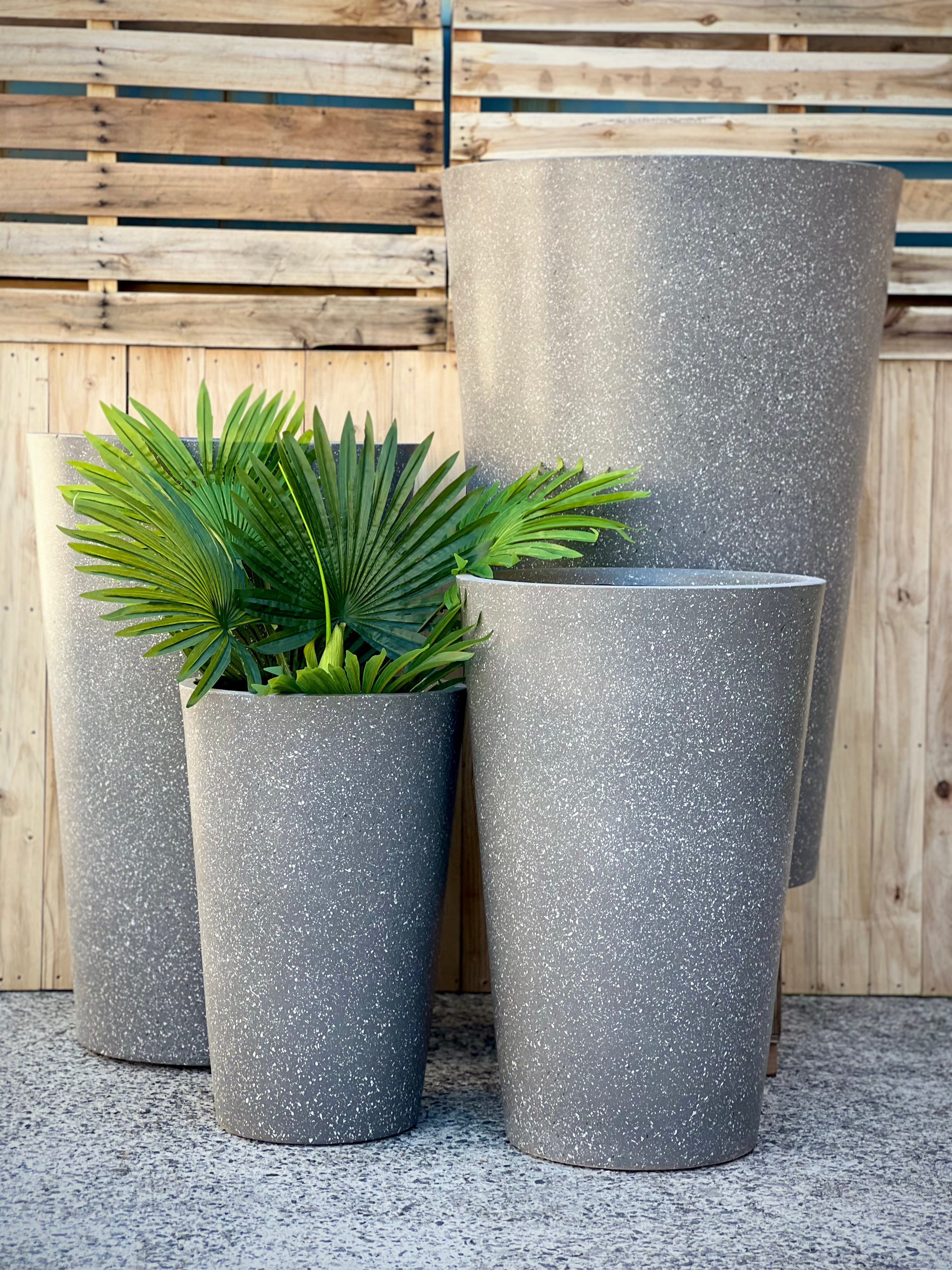 TERRAZZO TALL - Indoor ot Outdoor Lightweight Fiberclay Tall Terrazzo Pot TR29