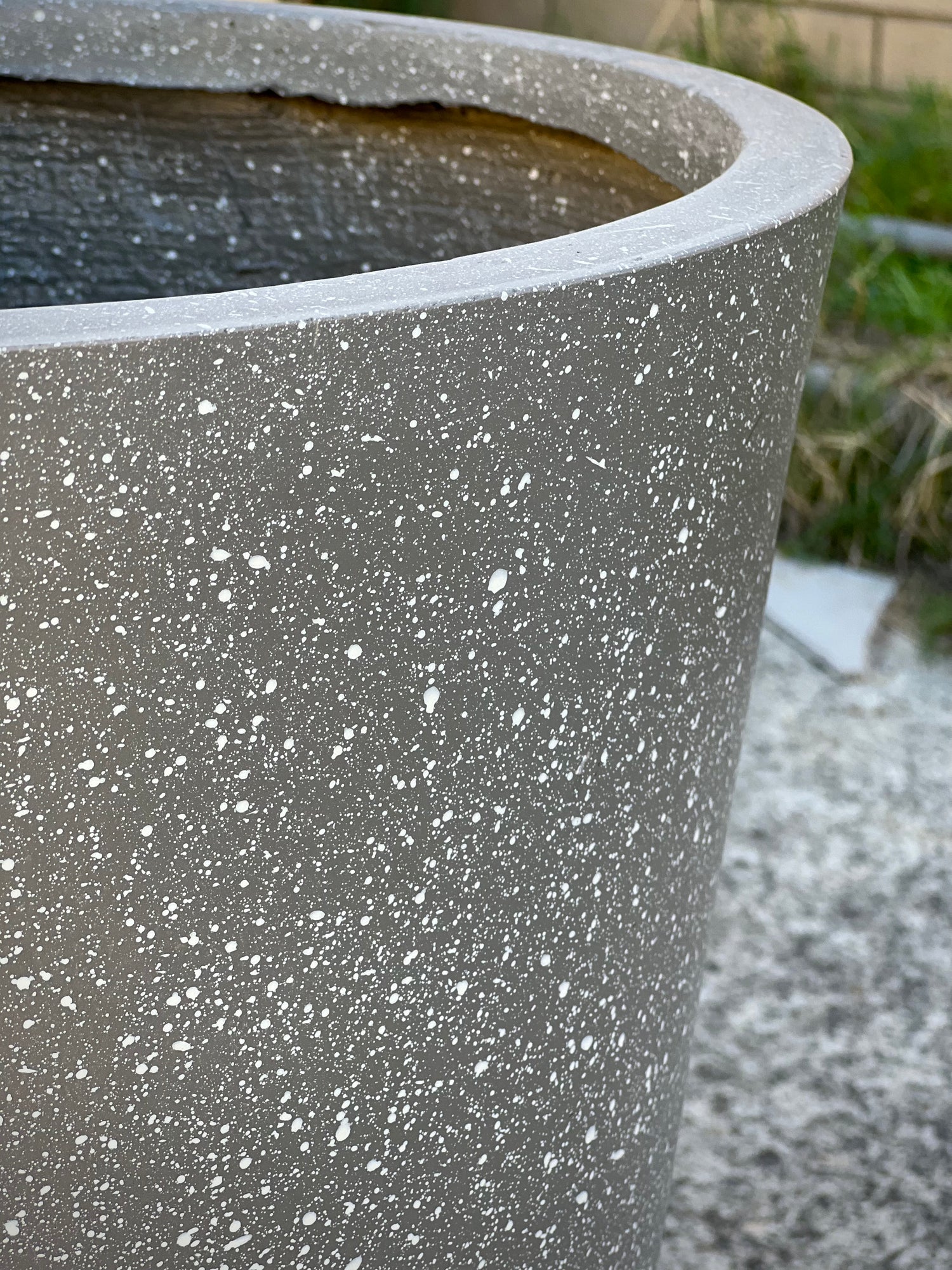 TERRAZZO TALL  - Indoor ot Outdoor Lightweight Fiberclay Tall Terrazzo Pot TR29
