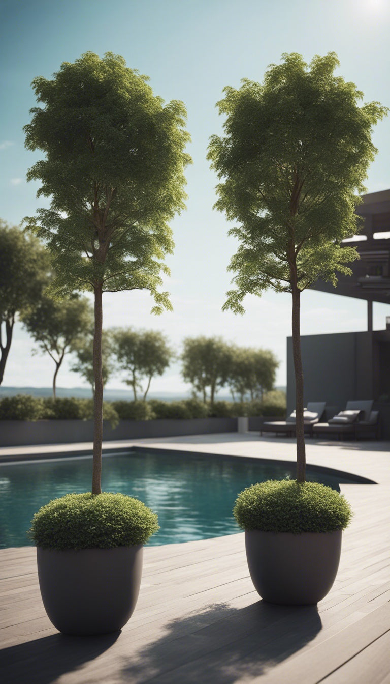 BIG BUDDHA Lightweight Round Pot – Indoor & Outdoor Statement Planter (Fibreglass/Clay Blend) - 101