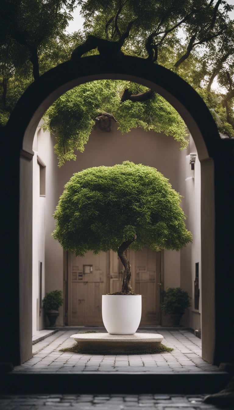 BIG BUDDHA Lightweight Round Pot – Indoor & Outdoor Statement Planter (Fibreglass/Clay Blend) - 101