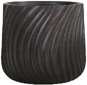 GROOVE DRUM PLANTER Lightweight Fiberglass Pots