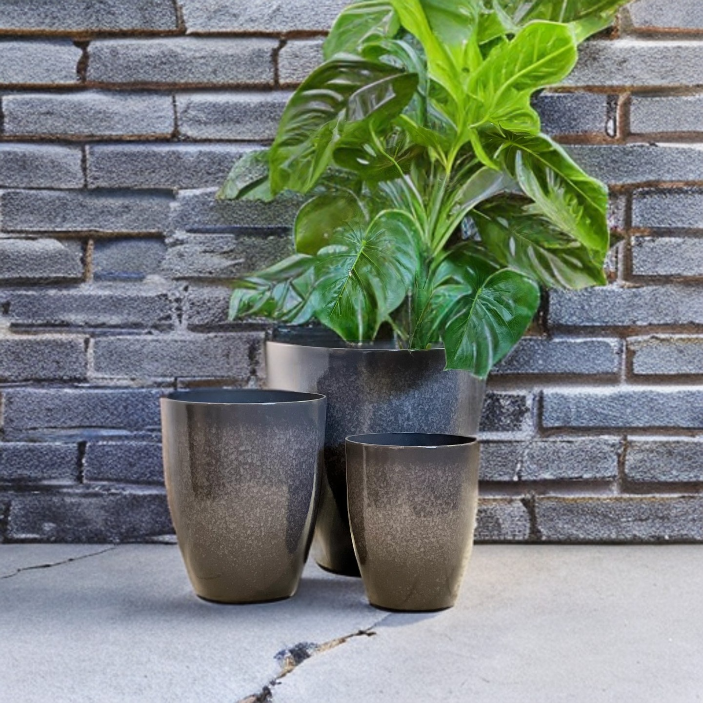 2074 Adam Glazed Pot