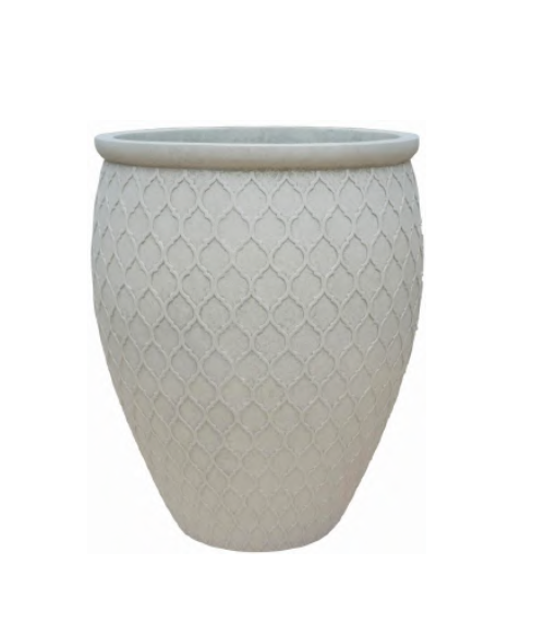 ARABESQUE - Indoor or Outdoor Lightweight Fiberclay Pot - DR208