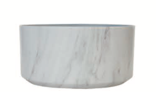 2081 - Marble Cylinder Lightweight Bowl