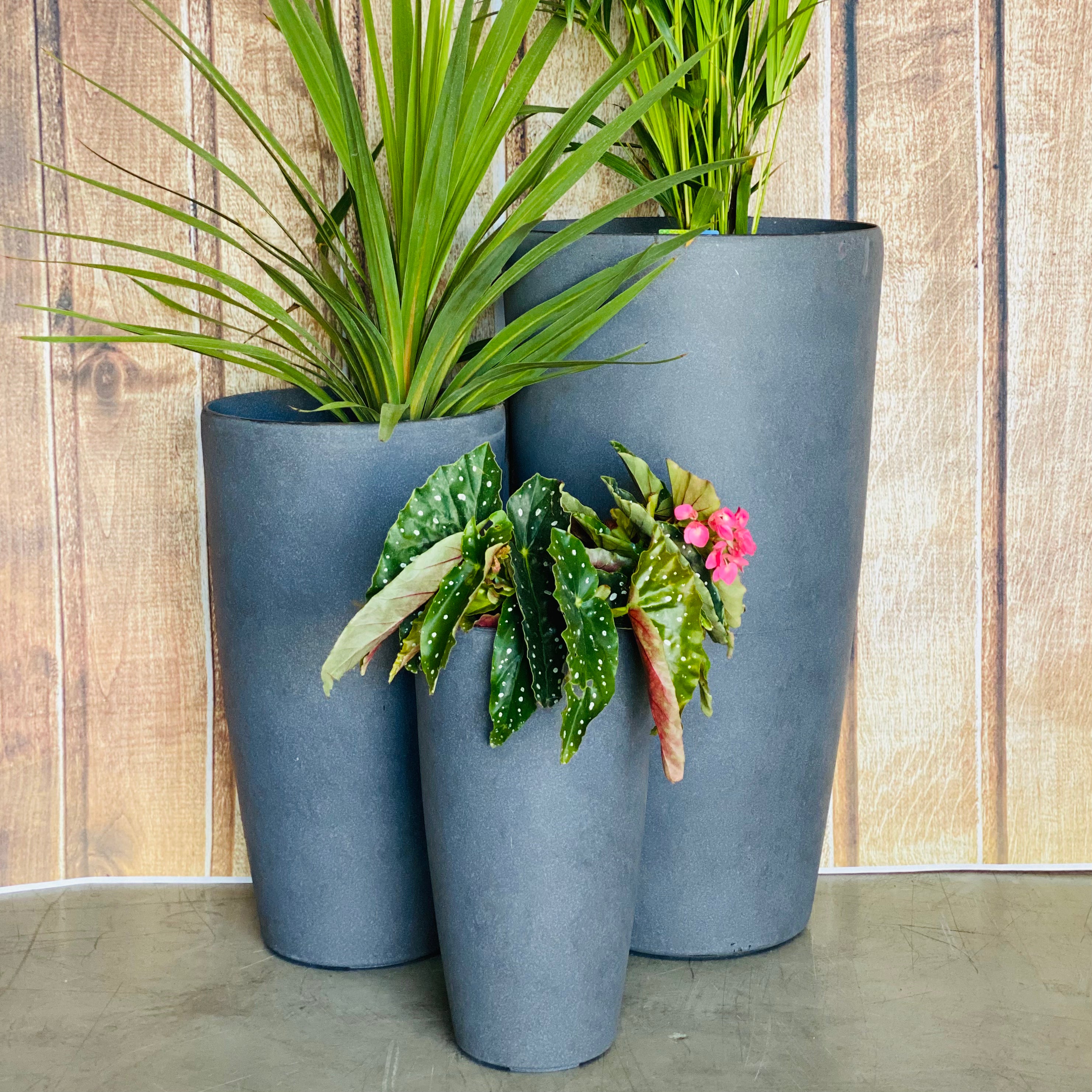 2003 Tolly Pot in Grey Artisan Large - smooth finish composite pot