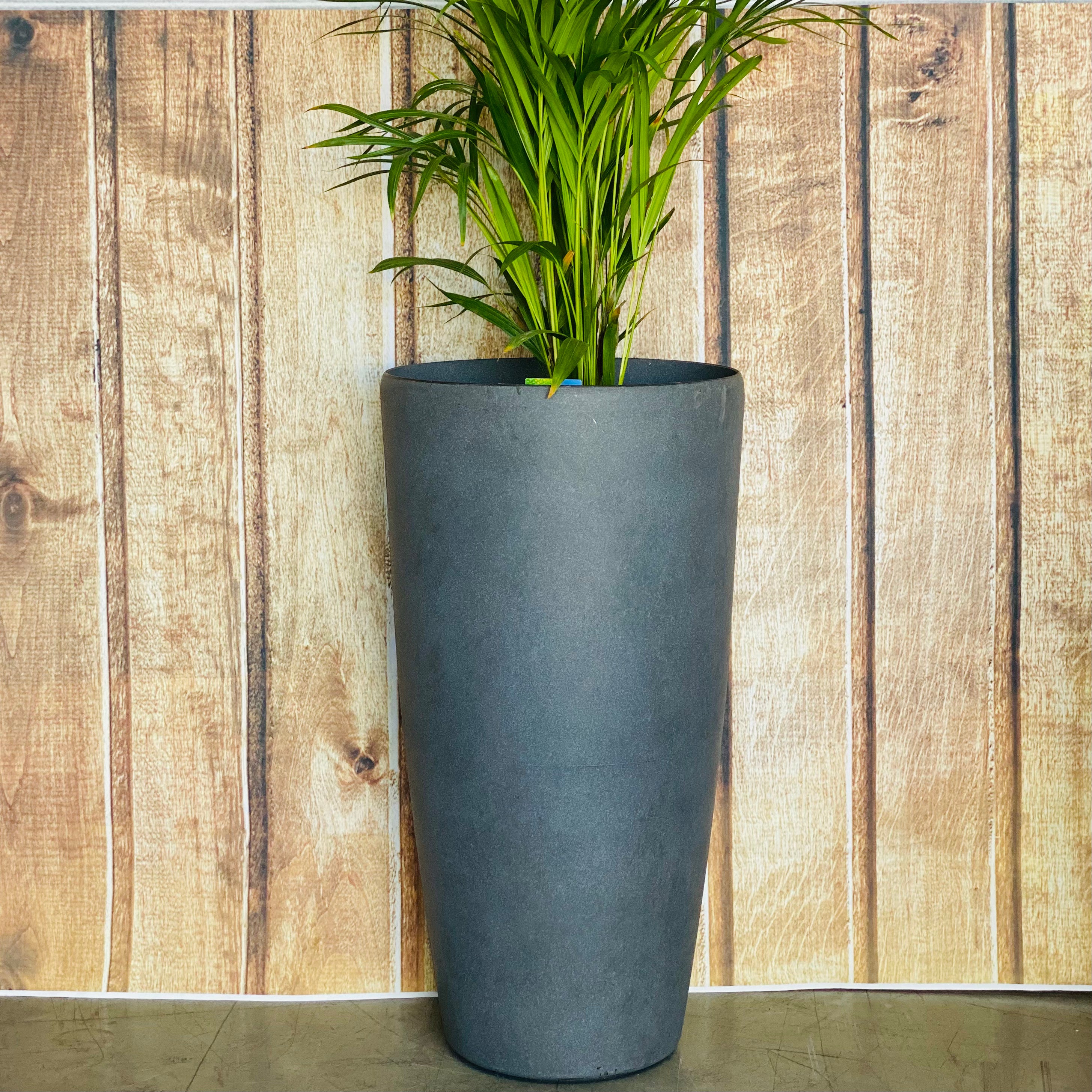 2003 Tolly Pot Clay Rust Medium - tall tapered composite pot