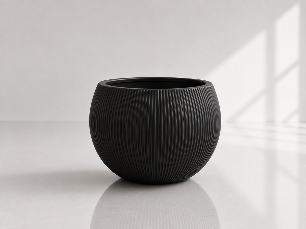STRIPY Round  Lightweight Fiberglass Composite Pots