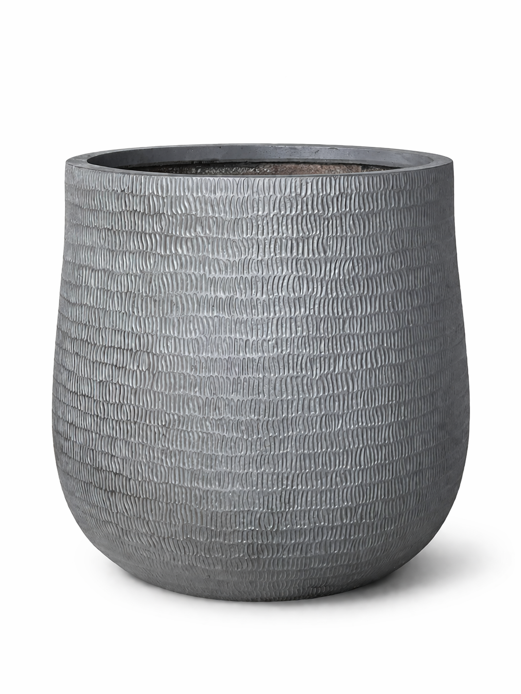 STIX ROUND PLANTER Lightweight Fiberglass Pots
