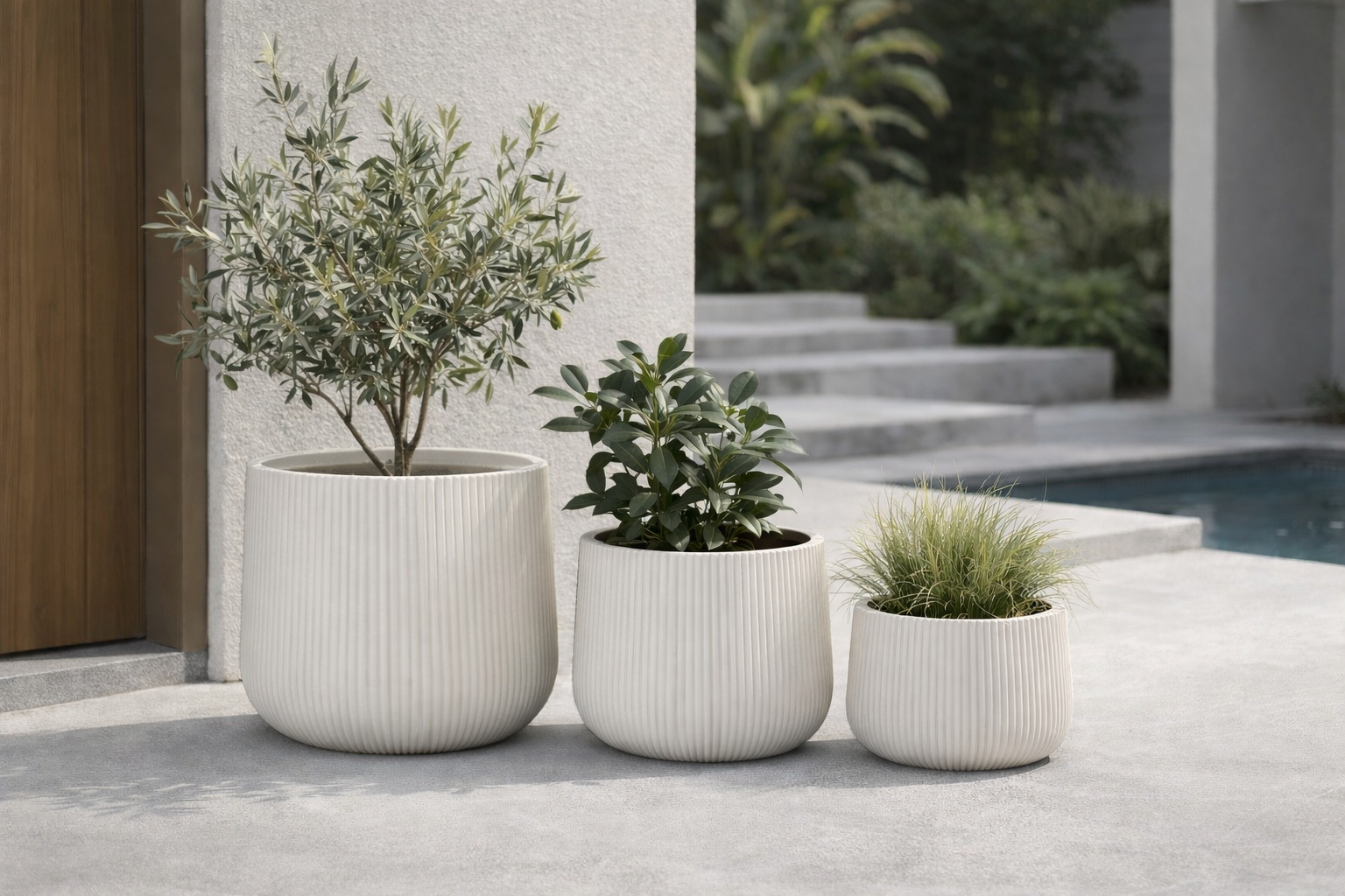 STRIPY BOWL Lightweight Fiberglass Composite Pots