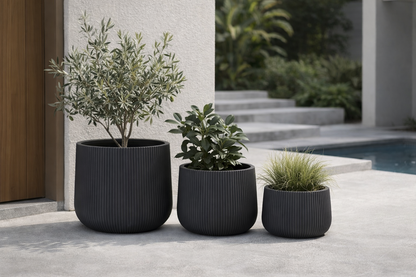 STRIPY BOWL Lightweight Fiberglass Composite Pots