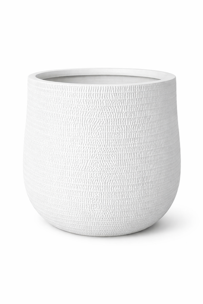 STIX ROUND PLANTER Lightweight Fiberglass Pots