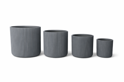 STRIPY CYLINDER Lightweight Fiberglass Composite Pots