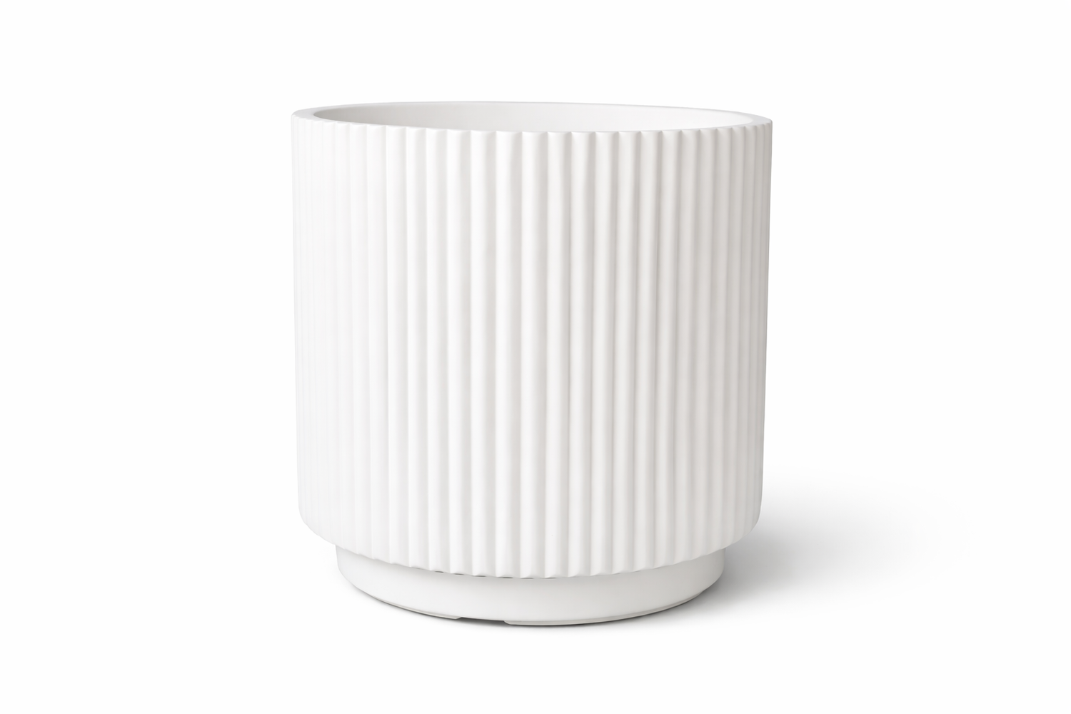 FLUTE Lightweight Fiberglass Composite Planter