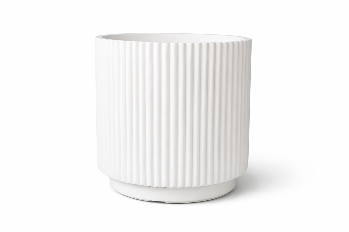 FLUTE Lightweight Fiberglass Composite Planter