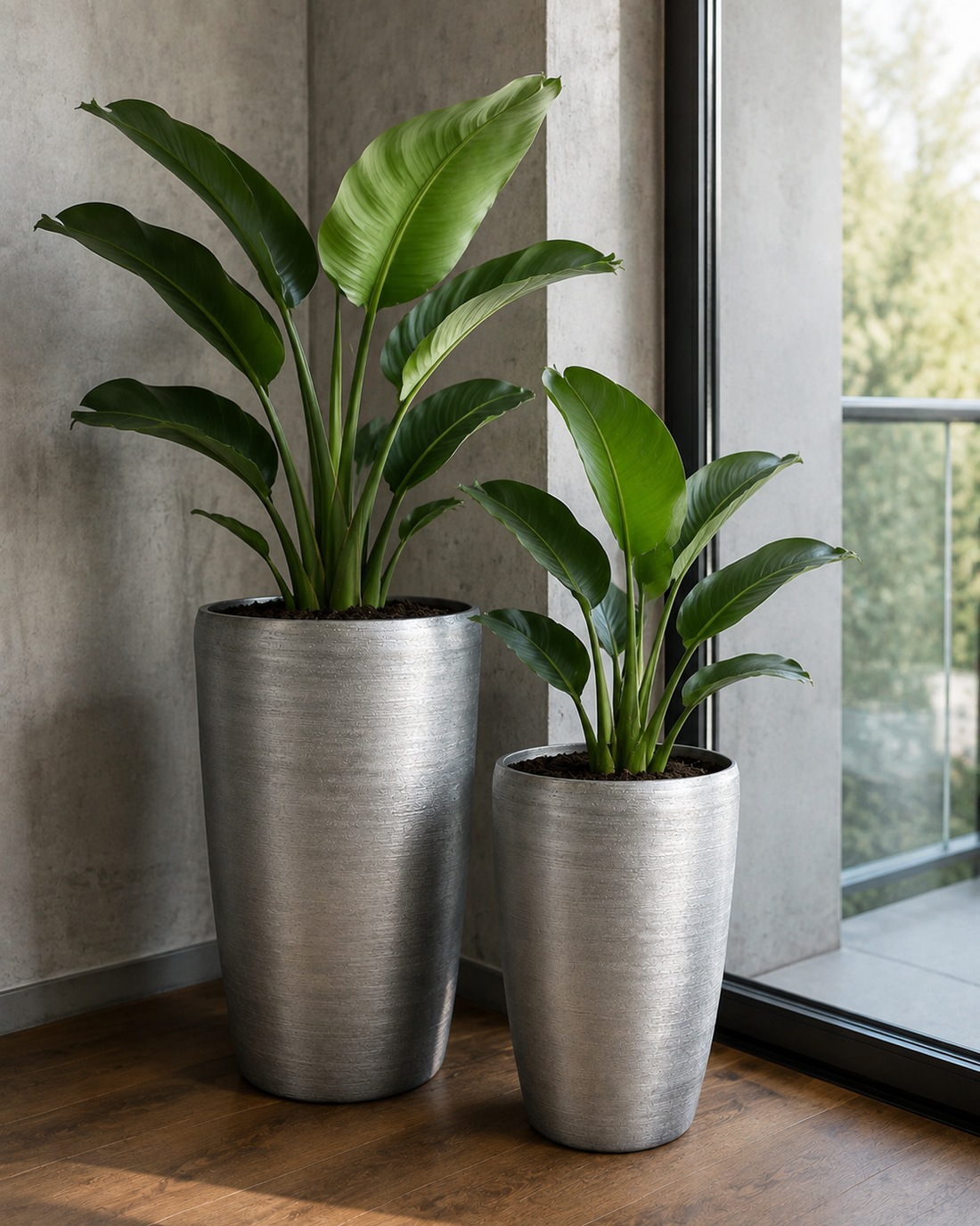 2003 - Brushed Steel - Tall Pot