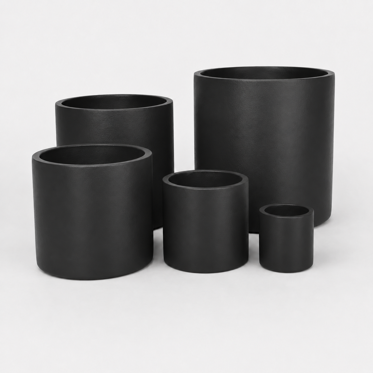 OSLO Cylinder Planter Super Lightweight Fiberglass