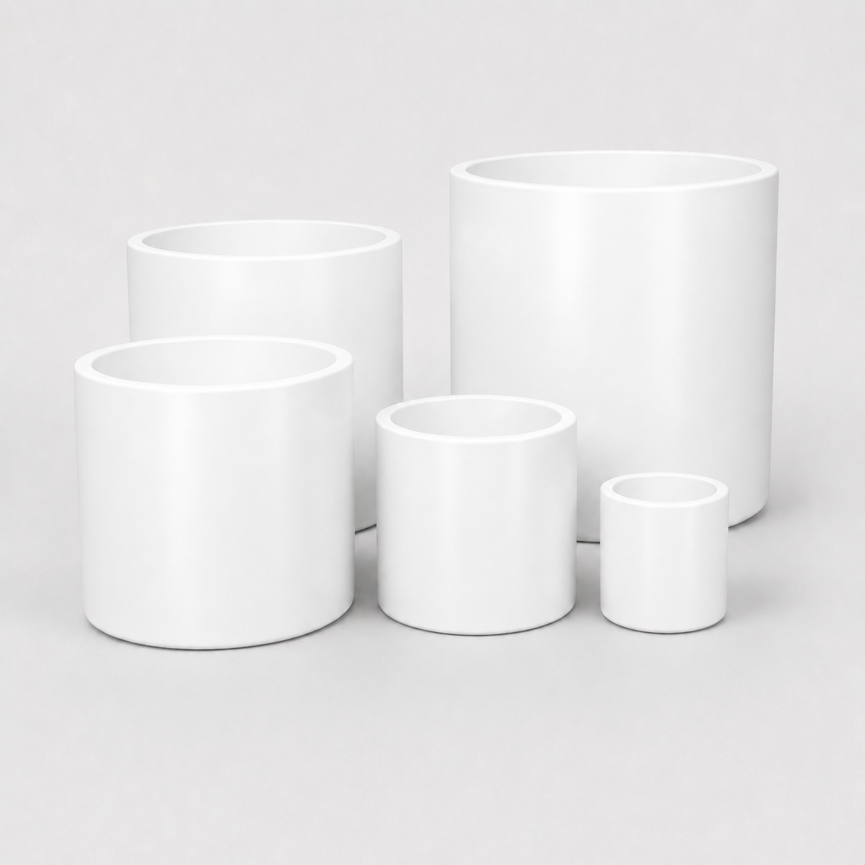 OSLO Cylinder Planter Super Lightweight Fiberglass