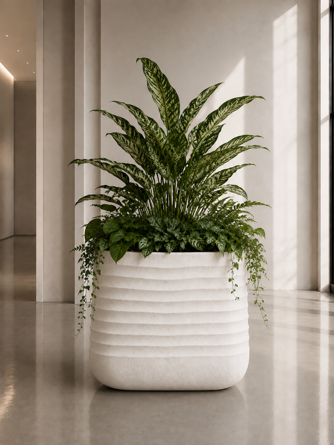 RippleLite CUBE - Square Extra Lightweight Ribbed Pot - 8602