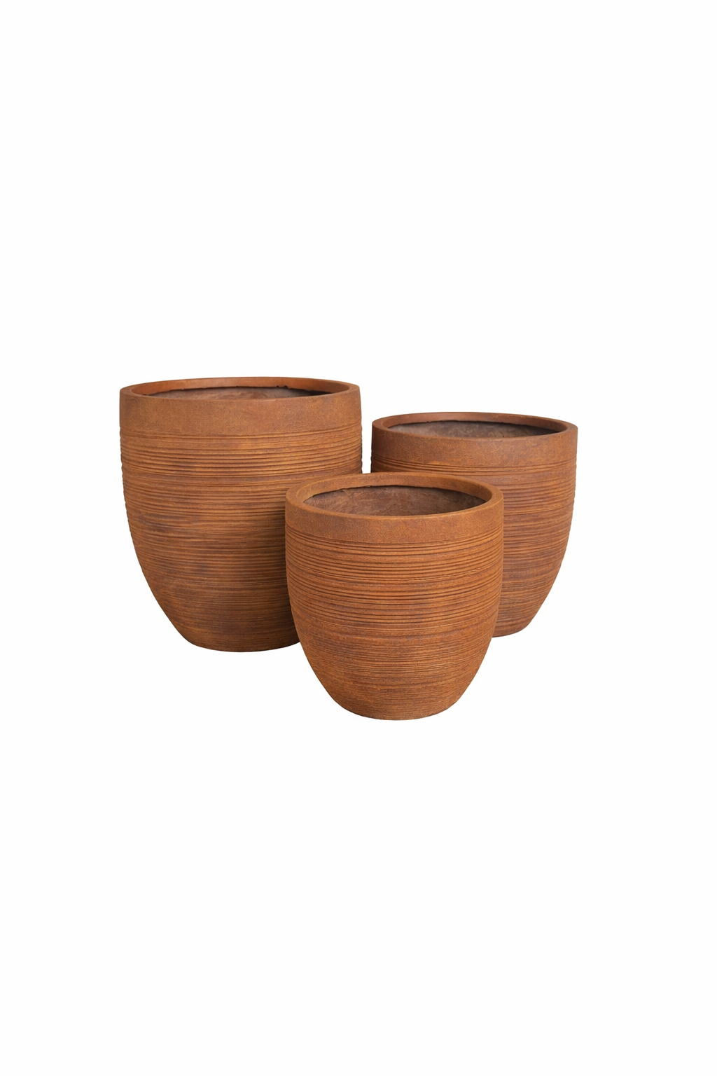 Artisan Tall Pot styled - tall round artisan lightweight fiberclay pot