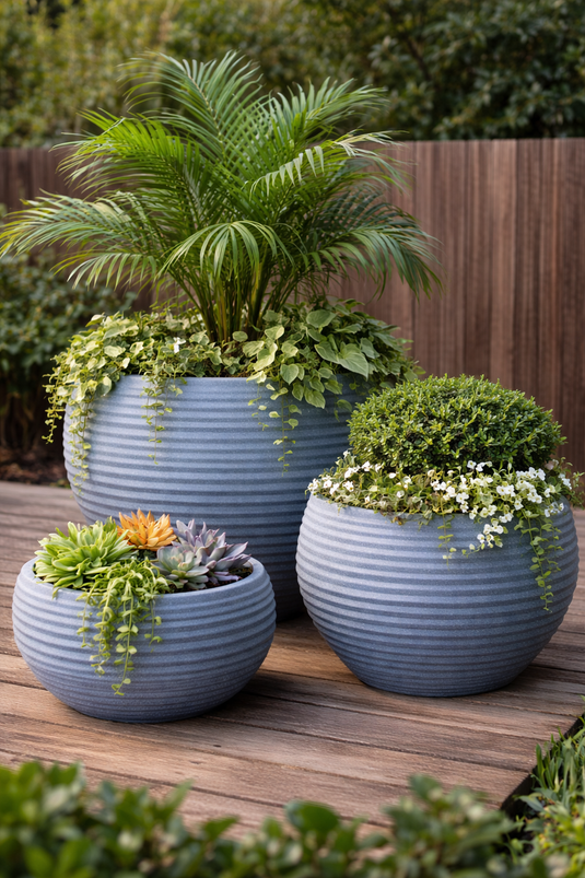 Large Outdoor Garden Pots Perth | Outdoor Pots | Lightweight Pots WA