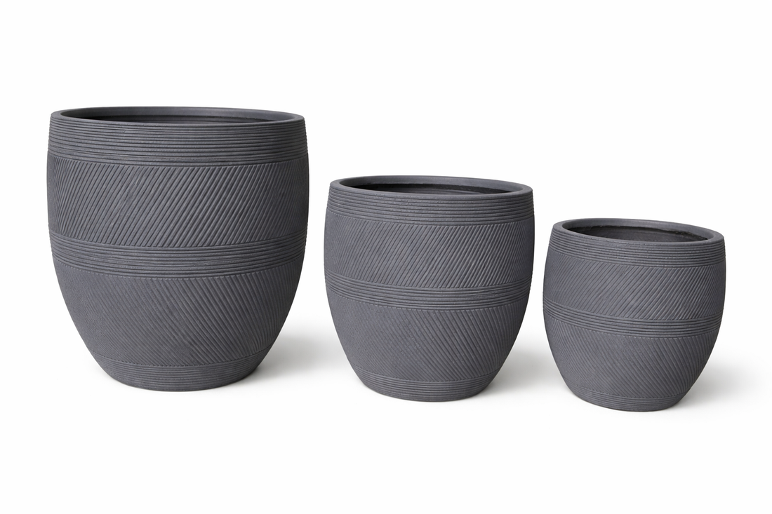 LINEN ROUND Lightweight Fiberglass Composite Pots