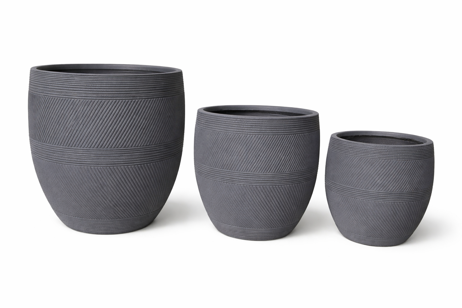 LINEN ROUND Lightweight Fiberglass Composite Pots