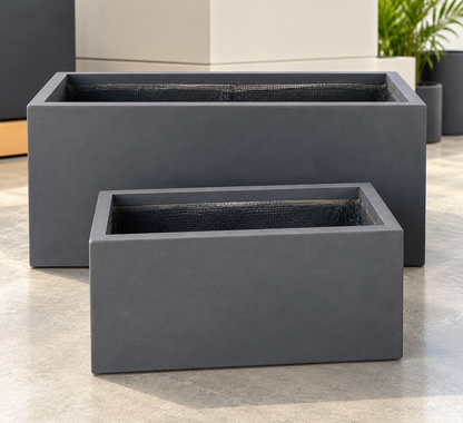 BIG BUDDHA TROUGH Planter Lightweight Fiberglass Clay