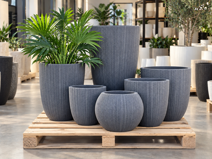 LinearLite - LineaLite Collection – Extra Lightweight Fluted Pots in Modern Vertical Design