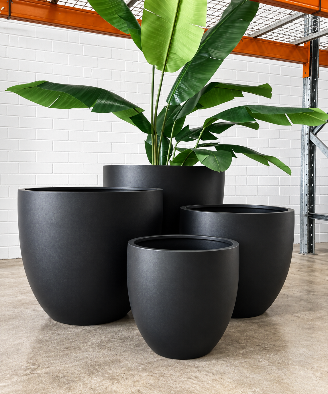 VERONA Round Planter Super Lightweight Fiberglass
