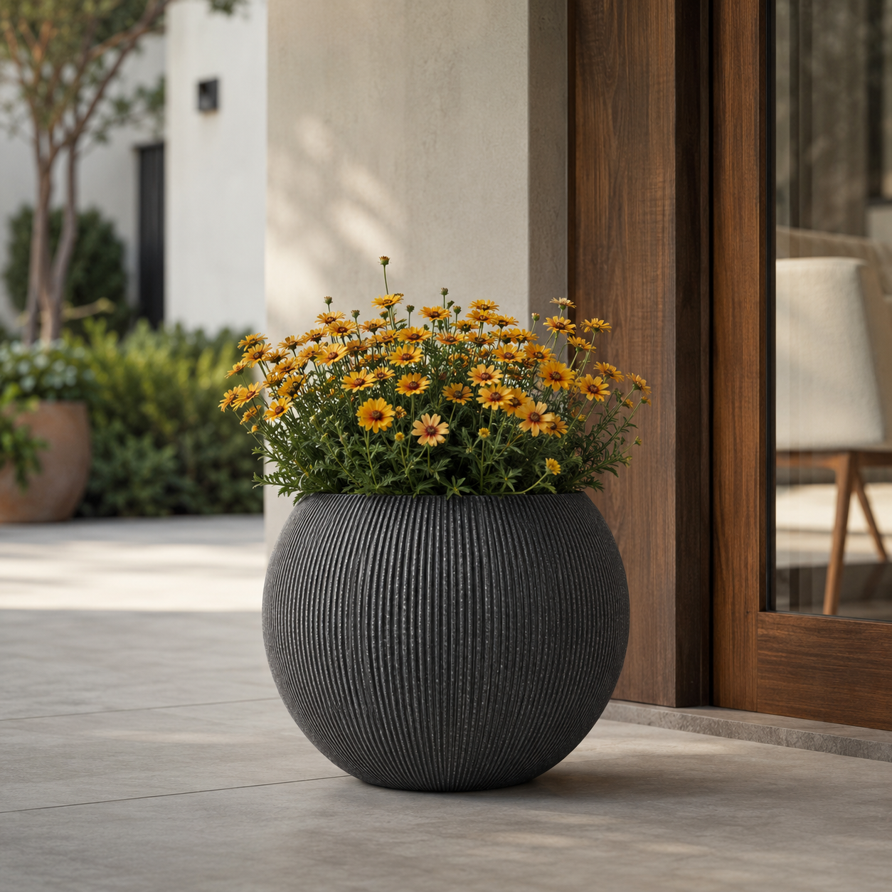 LinearLite - LineaLite Collection – Extra Lightweight Fluted Pots in Modern Vertical Design