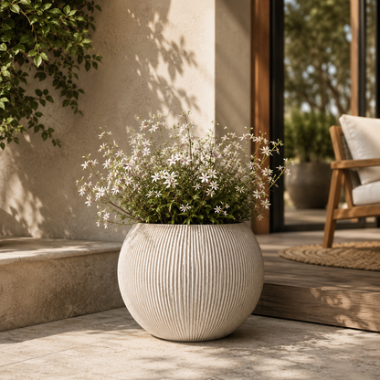 LinearLite - LineaLite Collection – Extra Lightweight Fluted Pots in Modern Vertical Design