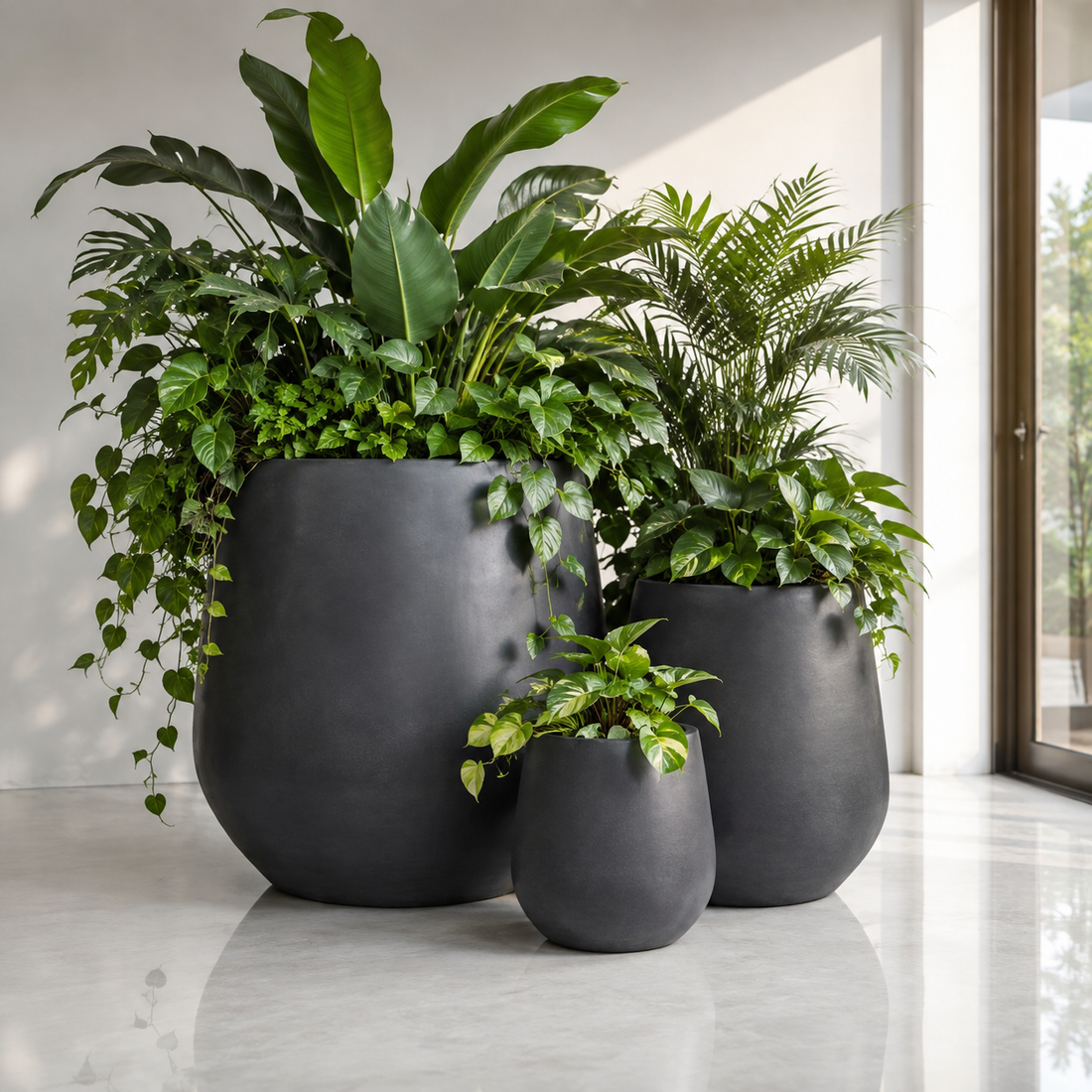 Big Bloom Outdoor and Indoor Fiber Clay Pot GA30-345
