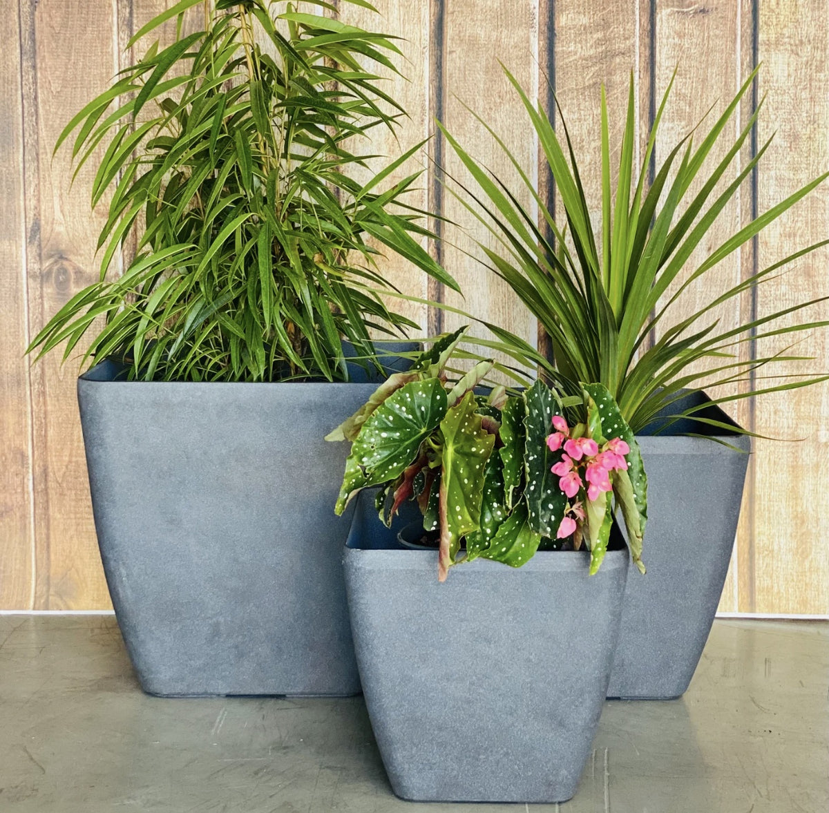 2002 Square Lightweight Pot - large square tapered lightweight pot