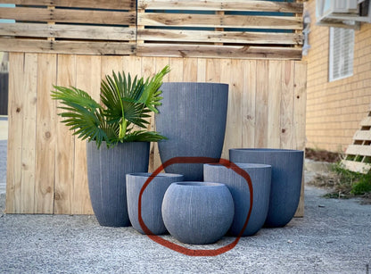 LinearLite - LineaLite Collection – Extra Lightweight Fluted Pots in Modern Vertical Design