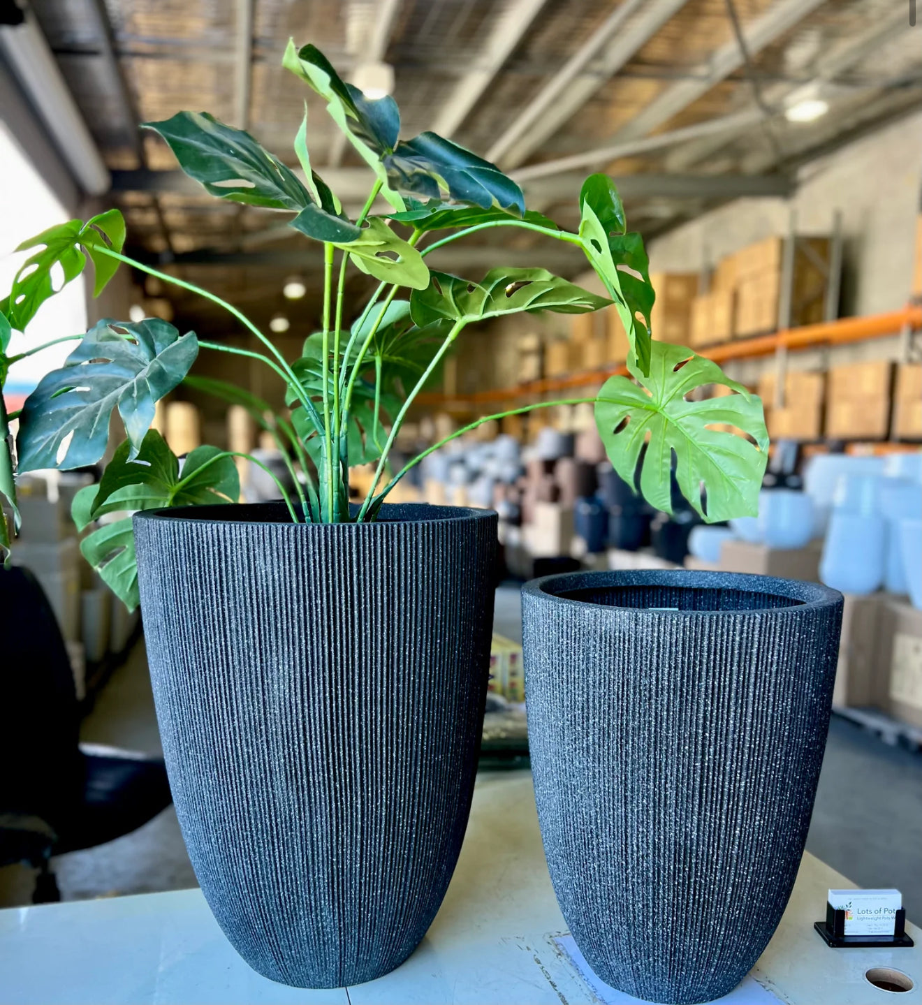 LinearLite - LineaLite Collection – Extra Lightweight Fluted Pots in Modern Vertical Design