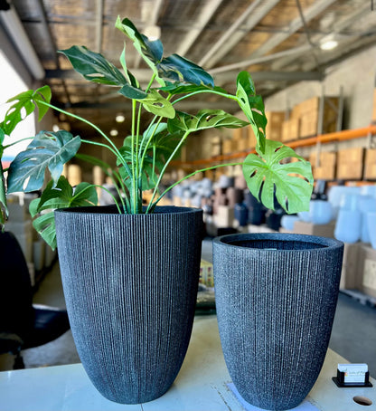 LinearLite - LineaLite Collection – Extra Lightweight Fluted Pots in Modern Vertical Design