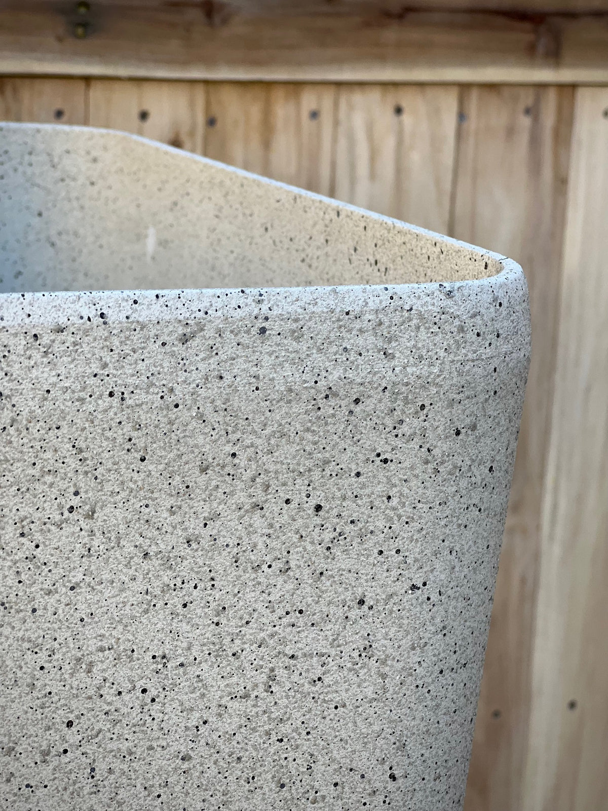 2002 Kira Stone Pot range - Vintage and Cream stone finish square lightweight pots