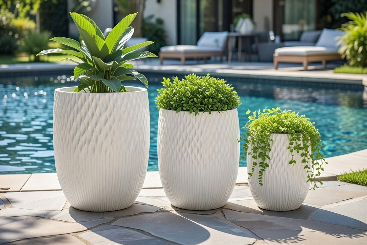 WEAVE BARREL Lightweight Fiberglass Composite Pots