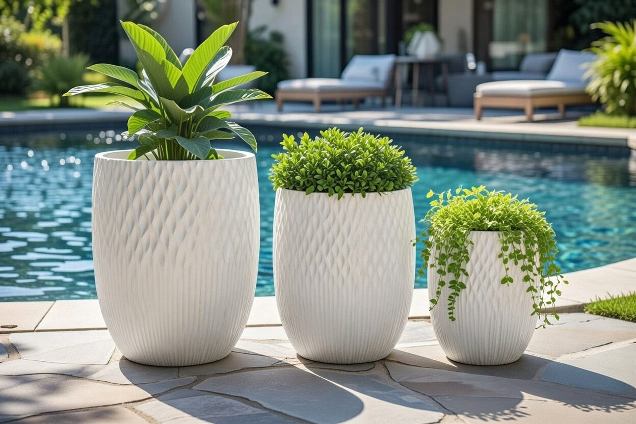 WEAVE BARREL Lightweight Fiberglass Composite Pots