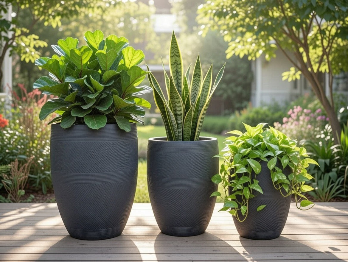 LINEN BARREL Lightweight Fiberglass Composite Pots