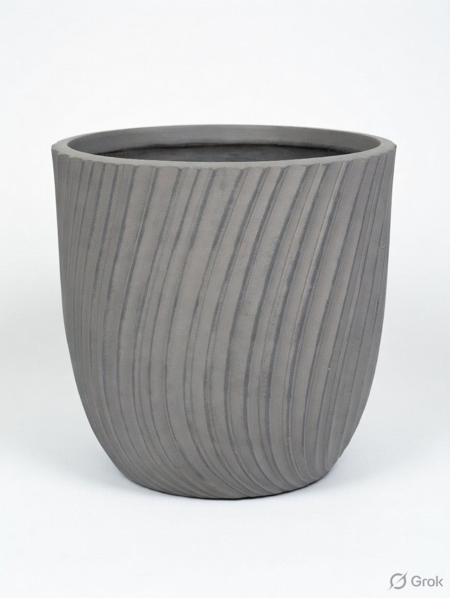 GROOVE Tapered Planter Lightweight Fiberglass Pots