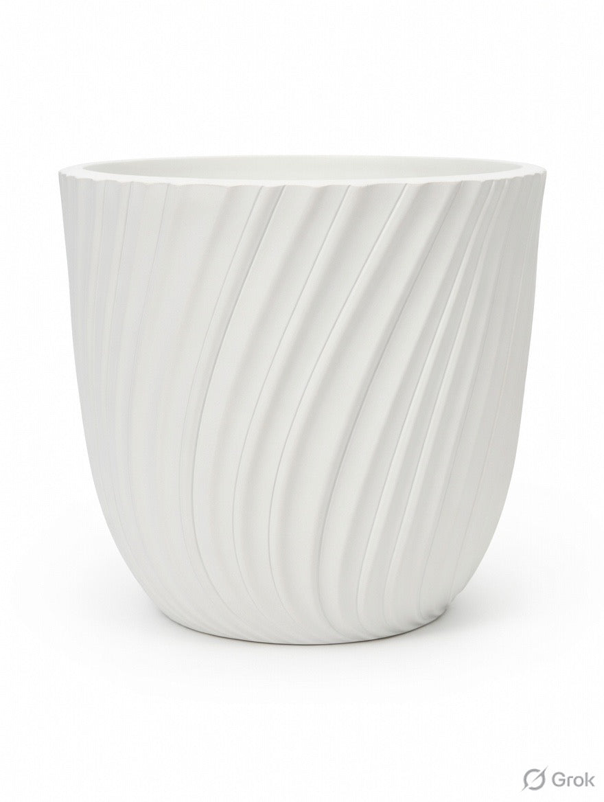 GROOVE Tapered Planter Lightweight Fiberglass Pots